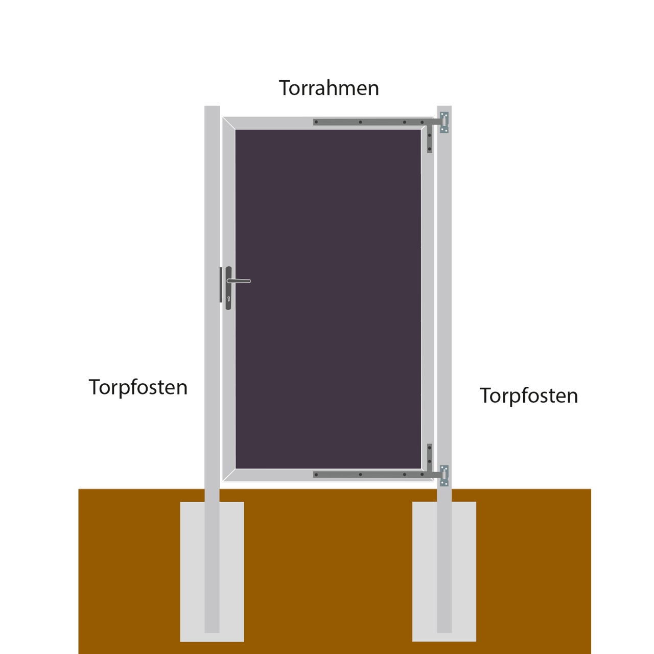 Torrahmen Set TRISIO anthrazit