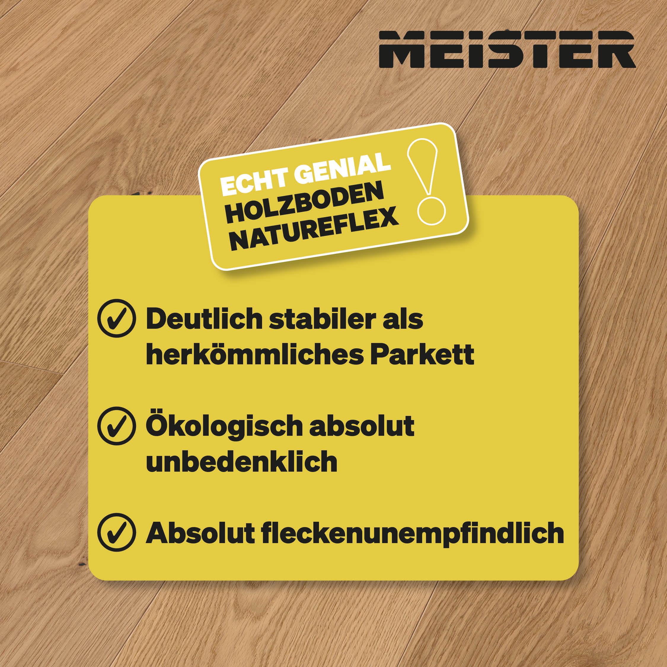 Meister Holzboden Natureflex HD100, Eiche authentic 20017