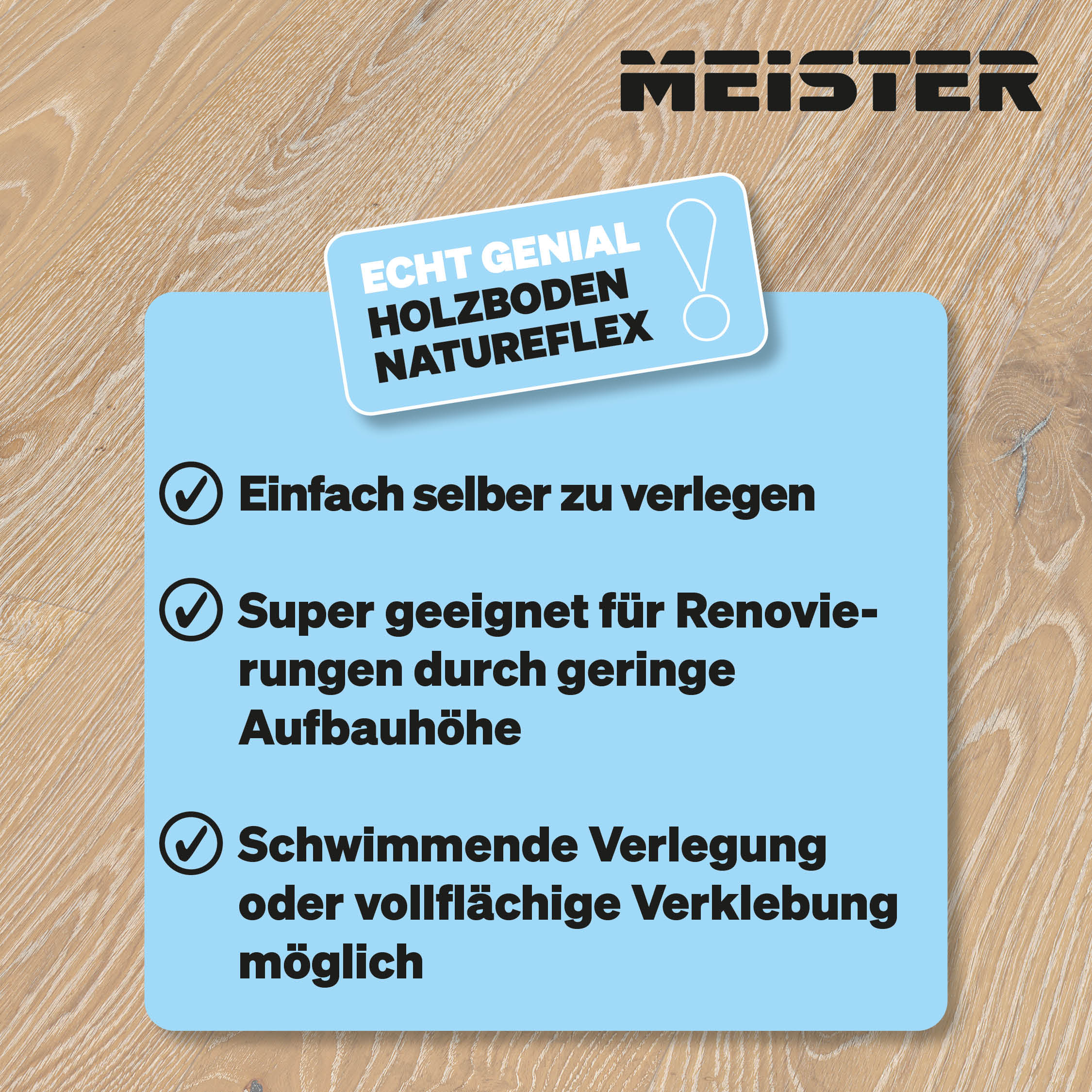 Meister Holzboden Natureflex HD100, Eiche authentic 20017